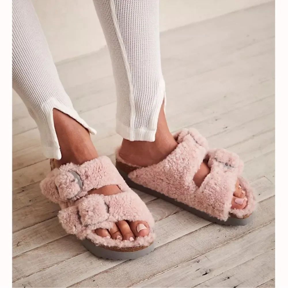 FREE PEOPLE Birkenstock Papillio
Arizona Teddy Shearling Sandals - Picture 2 of 8